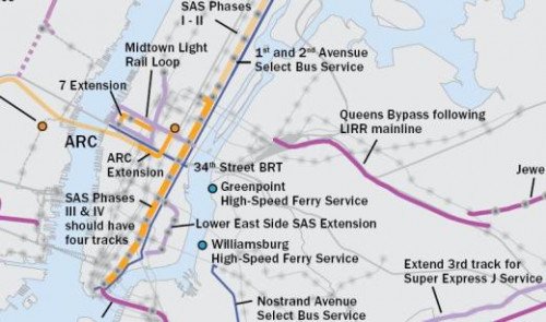 Список пожеланий RPA: Seconder Avenue Mebway в L.E.S., бесплатные автобусы через Манхэттен